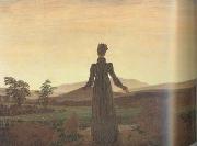 Caspar David Friedrich Woman Before the Setting Sun (mk10) oil